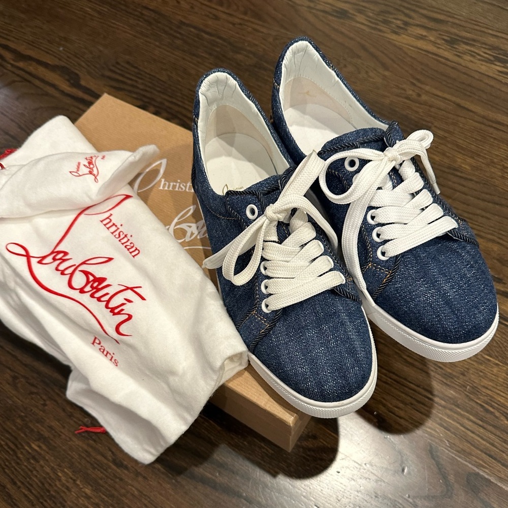 Christian Louboutin Orlato Denim Sneaker. ONLY LISTING FOR ONE WEEK